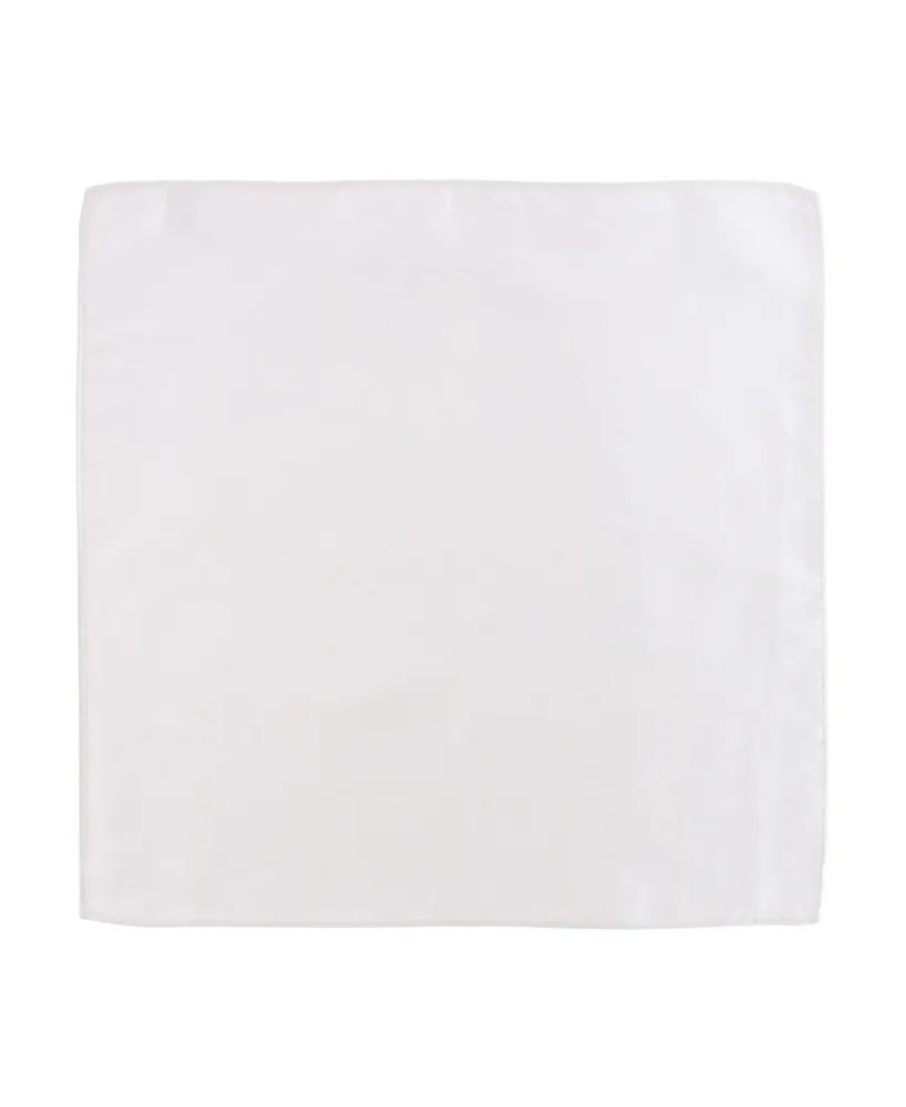Trafalgar Men's Sutton Solid Color 13 Inch Silk Pocket Square