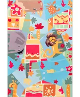 nuLoom Aurora Paxton Washable Kids Zoo Nursery or Playroom 8' x 10' Area Rug