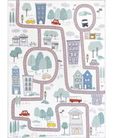 nuLoom Felix Chalea Kids Town Washable 7' x 9' Area Rug