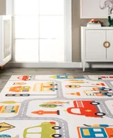 nuLoom Revel Carmina City Streets Washable Kids 7' x 9' Area Rug