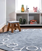 nuLoom Discovery Kids Washable Alphabet 3' x 5' Area Rug