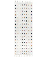 nuLoom Loft Behati Polka Dot Kids Tasseled 2'8" x 8' Runner Area Rug