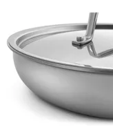 Megacasa 8-Inch Triple-Ply Stainless Steel Fry Pan with Lid