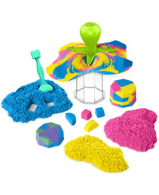 Kinetic Sand Squish N Create with Blue, Yellow, and Pink Play Sand - Multi