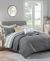 Madison Park Marina Printed Seersucker 8-Pc. Comforter and Coverlet Set