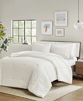 Closeout! Beautyrest Apollo Striped Seersucker Oversized 3-Pc. Comforter Set, Full/Queen