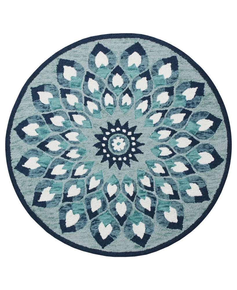 Closeout! Lr Home Sweet SINUO54151 6' x 6' Round Area Rug