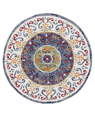 Lr Home Sweet SINUO54155 4' x 4' Round Area Rug