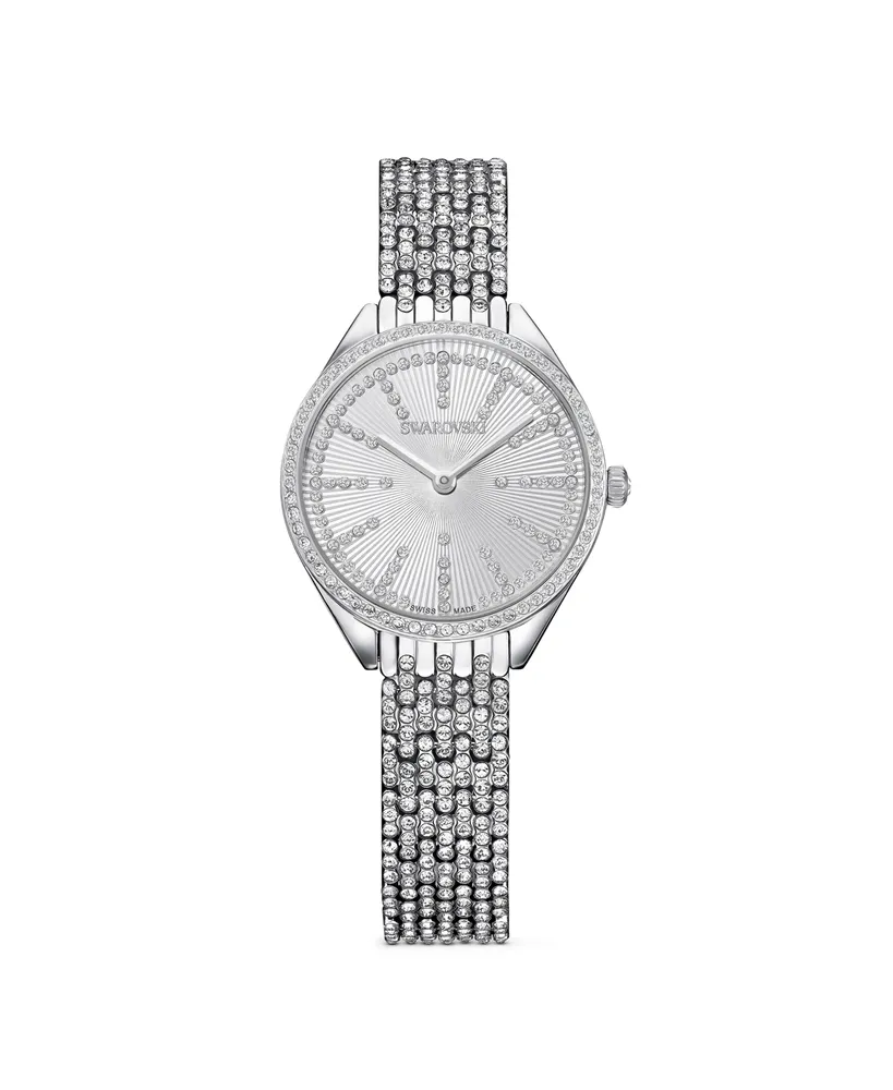 Swarovski Women's Quartz Attract Stainless Steel Watch, Swiss Made 30mm