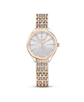 Swarovski Women's Quartz Attract Mixed Metal Watch, Swiss Made 30mm