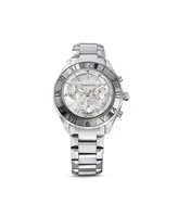 Swarovski Women's Quartz Silver Tone Stainless Steel Watch, Swiss Made 39mm