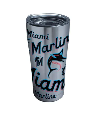Tervis Tumbler Miami Marlins 20 Oz All Over Stainless Steel Tumbler with Slider Lid