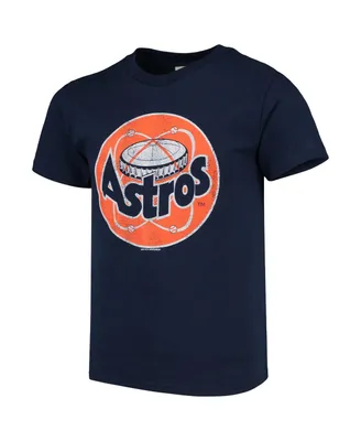 Big Boys and Girls Soft As A Grape Navy Houston Astros Cooperstown Collection T-shirt