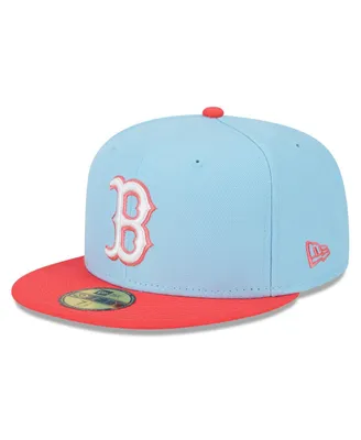 Men's New Era and Light Blue Boston Red Sox Spring Color Two-Tone 59FIFTY Fitted Hat