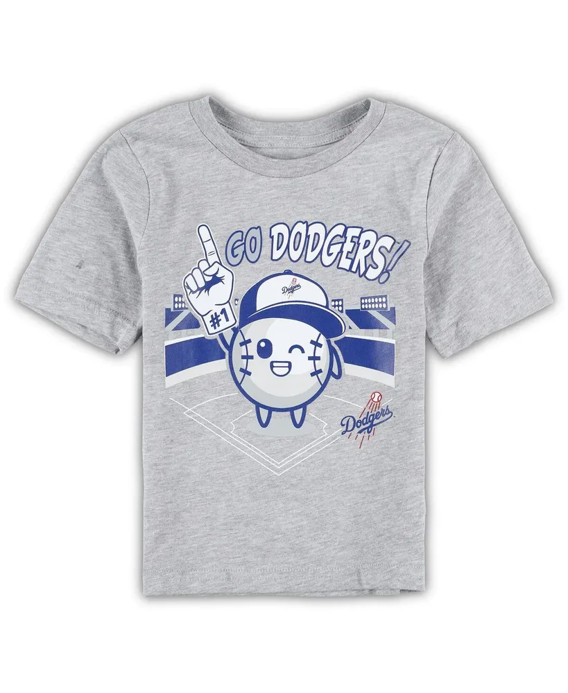 Infant Boys and Girls Heather Gray Los Angeles Dodgers Ball Boy T-shirt