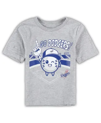 Infant Boys and Girls Heather Gray Los Angeles Dodgers Ball Boy T-shirt