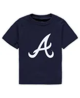 Infant Boys and Girls Navy Atlanta Braves Team Crew Primary Logo T-shirt