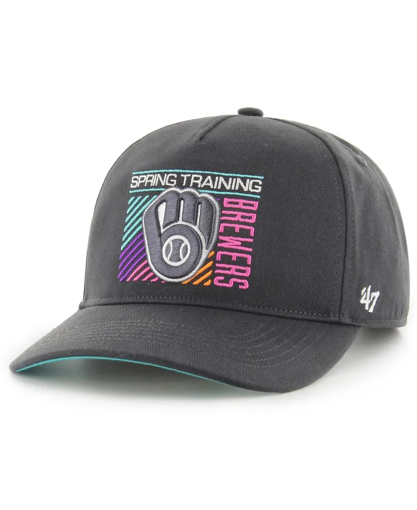 Men's '47 Brand Charcoal Milwaukee Brewers 2023 Spring Training Reflex Hitch Snapback Hat