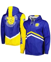 Men's Mitchell & Ness Royal Golden State Warriors Undeniable Full-Zip Windbreaker Jacket