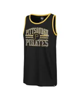 Men's '47 Brand Black Pittsburgh Pirates Winger Franklin Tank Top