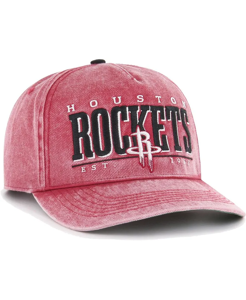 Men's '47 Brand Red Houston Rockets Fontana Hitch Snapback Hat