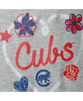 Infant Boys and Girls Royal, Red, Gray Chicago Cubs Batter Up 3-Pack Bodysuit Set
