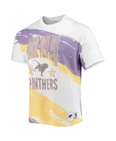 Men's Mitchell & Ness White Prairie View A&M Panthers Paintbrush Sublimated T-shirt