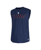 Men's New Era Navy Detroit Tigers Team Muscle Tank Top