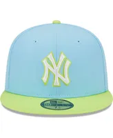 Men's New Era Light Blue and Neon Green York Yankees Spring Color Two-Tone 59FIFTY Fitted Hat
