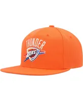 Men's Mitchell & Ness Orange Oklahoma City Thunder Side Core 2.0 Snapback Hat