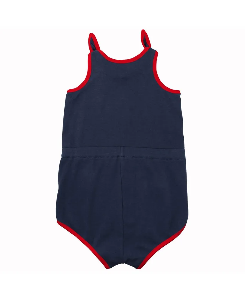 Toddler Girls Navy Boston Red Sox Hit and Run Bodysuit