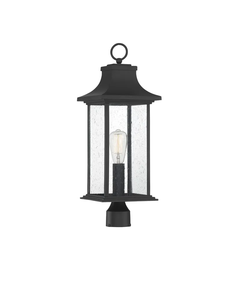 Savoy House Hancock 1-Light Outdoor Post Lantern in Matte Black