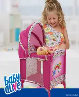 Baby Alive Pink Rainbow Deluxe Doll Play Yard