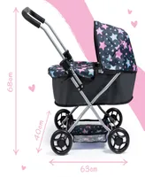 Bayer Design Dolls Blue Pink, Stars Pram Starter