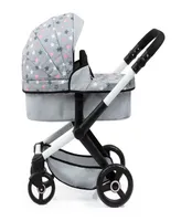 Bayer Design Dolls Grey, Pink, Stars Pram Xeo