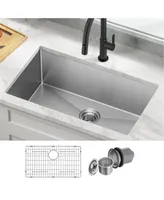 Kraus Standart Pro in. 16 Gauge Undermount Single Bowl Stainless Steel Kitchen Sink