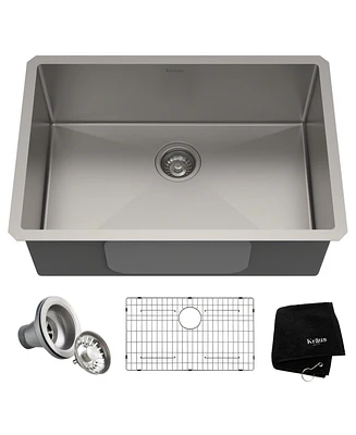 Kraus Standart Pro 28 in. 16 Gauge Undermount Single Bowl Stainless Steel Kitchen Sink