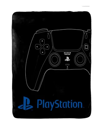 Jay Franco PlayStation Vintage-Like Hardware Silk Touch Throw, 60" x 46"
