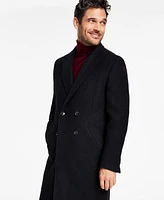 Tommy Hilfiger Men's Modern-Fit Solid Double-Breasted Overcoat