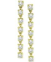 Giani Bernini Cubic Zirconia Seven Stone Linear Drop Earrings, Created for Macy's