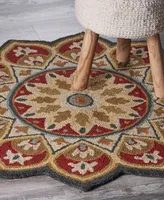 Lr Home Sweet SINUO54103 4' x 4' Round Area Rug