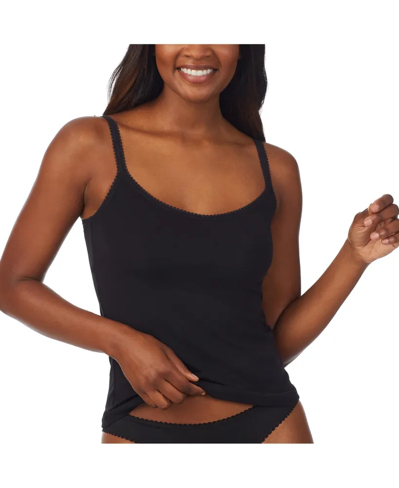 On Gossamer Women's Cabana Cotton Reversible Camisole Top, Black