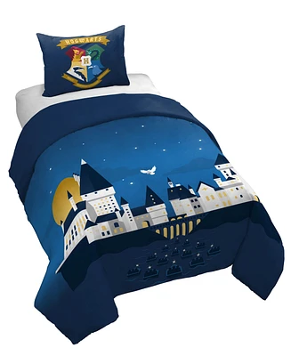 Saturday Park Harry Potter Exploring Hogwarts 100% Organic Cotton Twin Duvet Cover & Sham Set