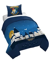 Harry Potter Exploring Hogwarts 100% Organic Cotton Twin Duvet Cover & Sham Set