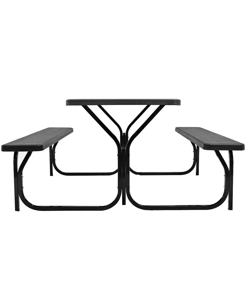 Costway Picnic Table Bench Set Outdoor Backyard Patio Garden Party Dining All Weather