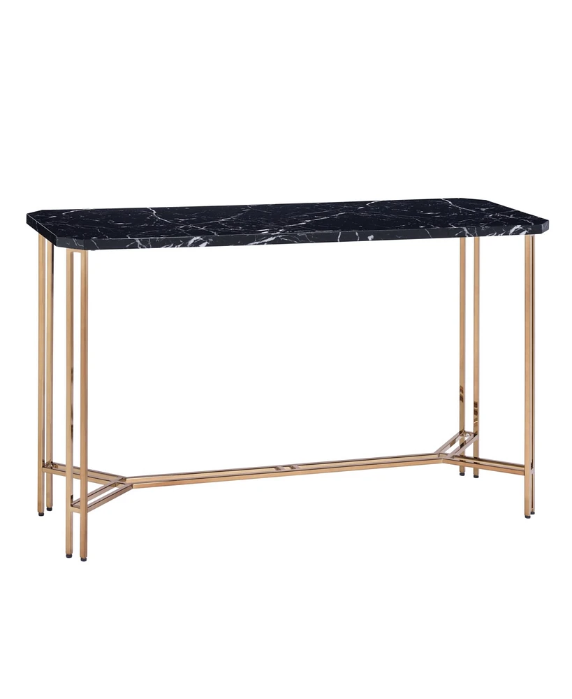 Steve Silver Daxton 47.25" Wide Faux Marble Sofa Table