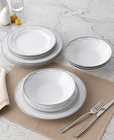 Noritake Satin Flourish 12 Piece Set, Service for 4