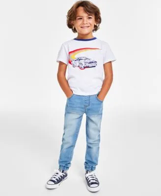 Epic Threads Toddler Little Boys Graphic T Shirt Denim Jogger Pants Created For Macys
