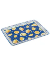 Certified International Lemonade Rectangular Platter 16"