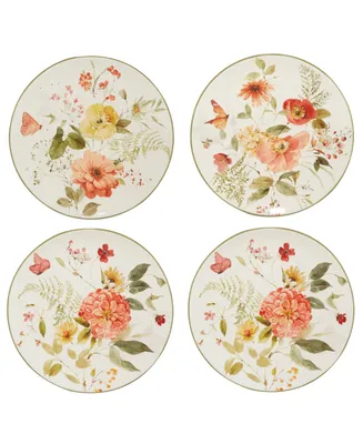 Certified International Nature's Song Set of 4 Dinner Plate 11"